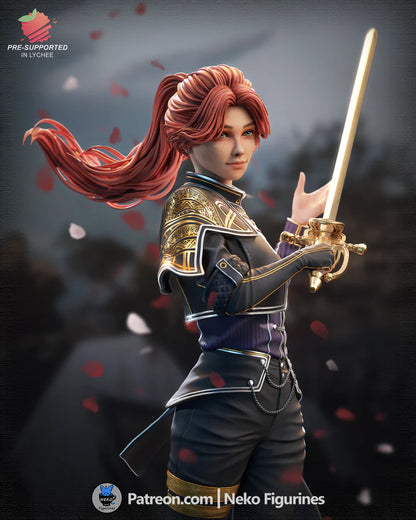 Graceful Duelist – Fanart | RPG Figure | Resin Handcrafted Art