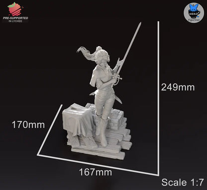 Graceful Duelist – Fanart | RPG Figure | Resin Handcrafted Art