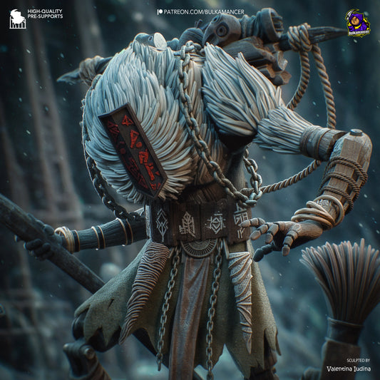 Silent Bell Warrior – Fanart | RPG Resin Statue | Handmade Collectible