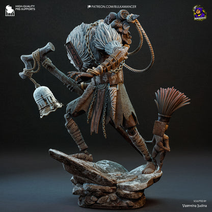 Silent Bell Warrior – Fanart | RPG Resin Statue | Handmade Collectible