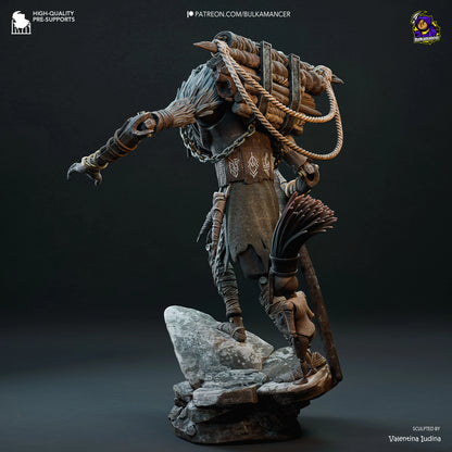 Silent Bell Warrior – Fanart | RPG Resin Statue | Handmade Collectible