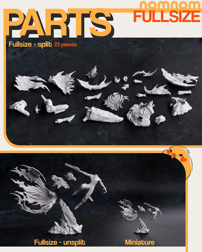 Dark Hero Resin Figure | JRPG Fanart Collectible