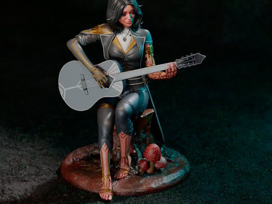 Moonlight Sorceress – Fanart | RPG Resin Statue | Handmade Collectible