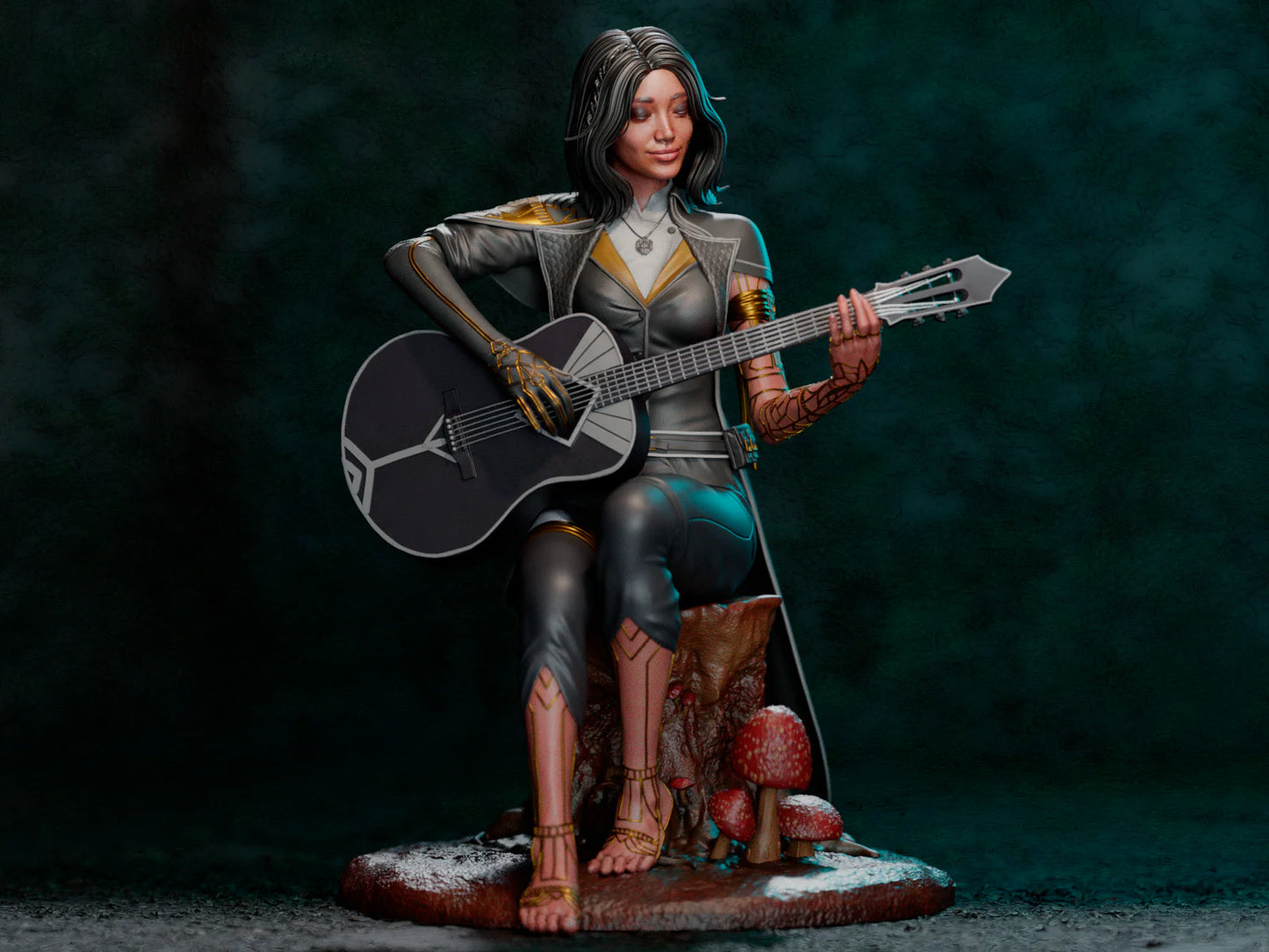 Moonlight Sorceress – Fanart | RPG Resin Statue | Handmade Collectible