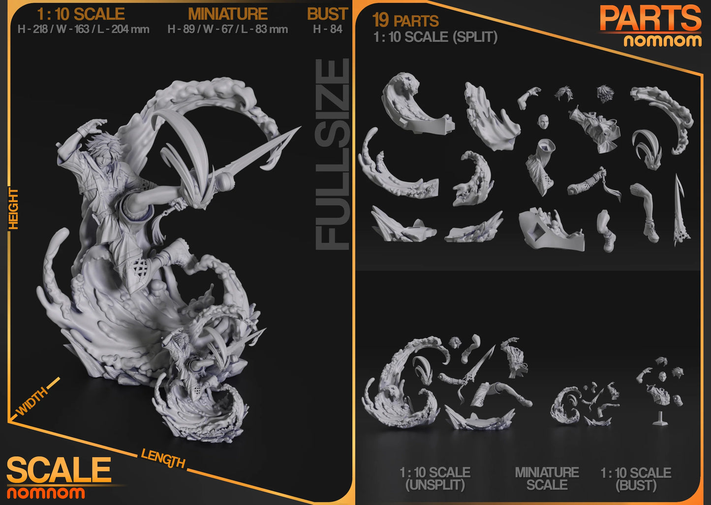 Zanarkand Star Player  Fanart Figure | Handcrafted Resin Collectible
