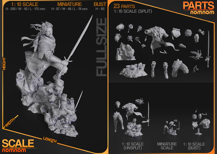 Relic Hunter – Fanart | Fantasy Resin Statue | Handmade Collectible