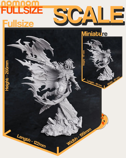 Dark Hero Resin Figure | JRPG Fanart Collectible