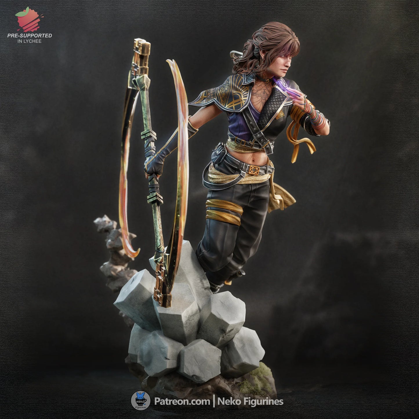 Mystic Archer – Fanart | RPG Resin Figure | Handcrafted Collectible