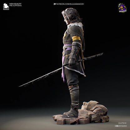 Elegant Duelist – Fanart | RPG Resin Statue | Handmade Collectible