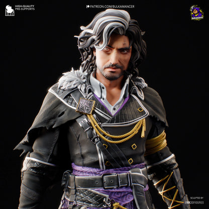 Elegant Duelist – Fanart | RPG Resin Statue | Handmade Collectible