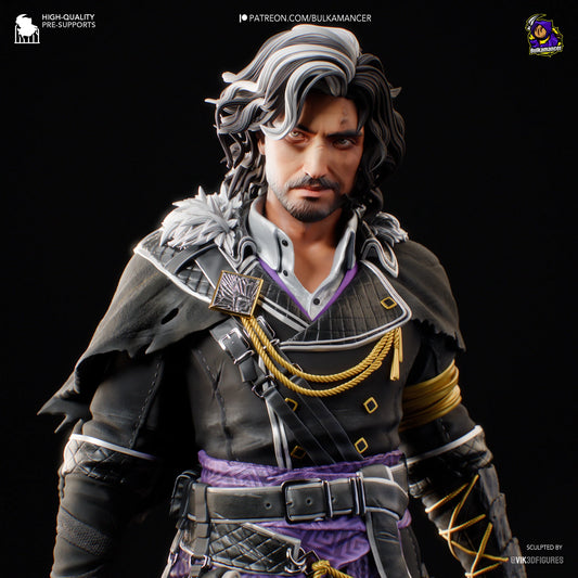 Elegant Duelist – Fanart | RPG Resin Statue | Handmade Collectible