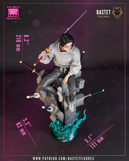 Rika’s Bond Fighter – Fanart | Anime Figure | Resin Handcrafted Art