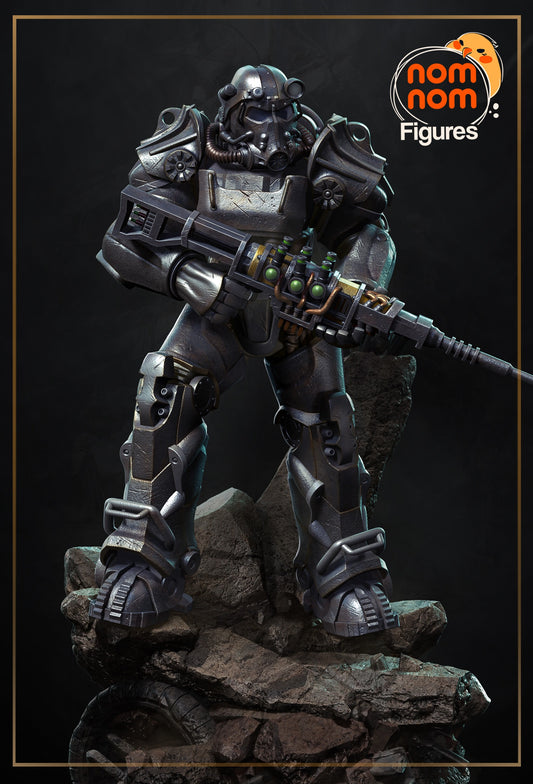 Heavy Power Armor Warrior Figure – Collectible Sci-Fi Statue – Fanart