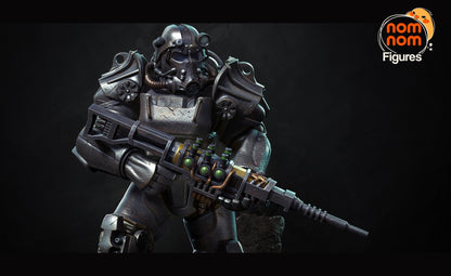 Heavy Power Armor Warrior Figure – Collectible Sci-Fi Statue – Fanart