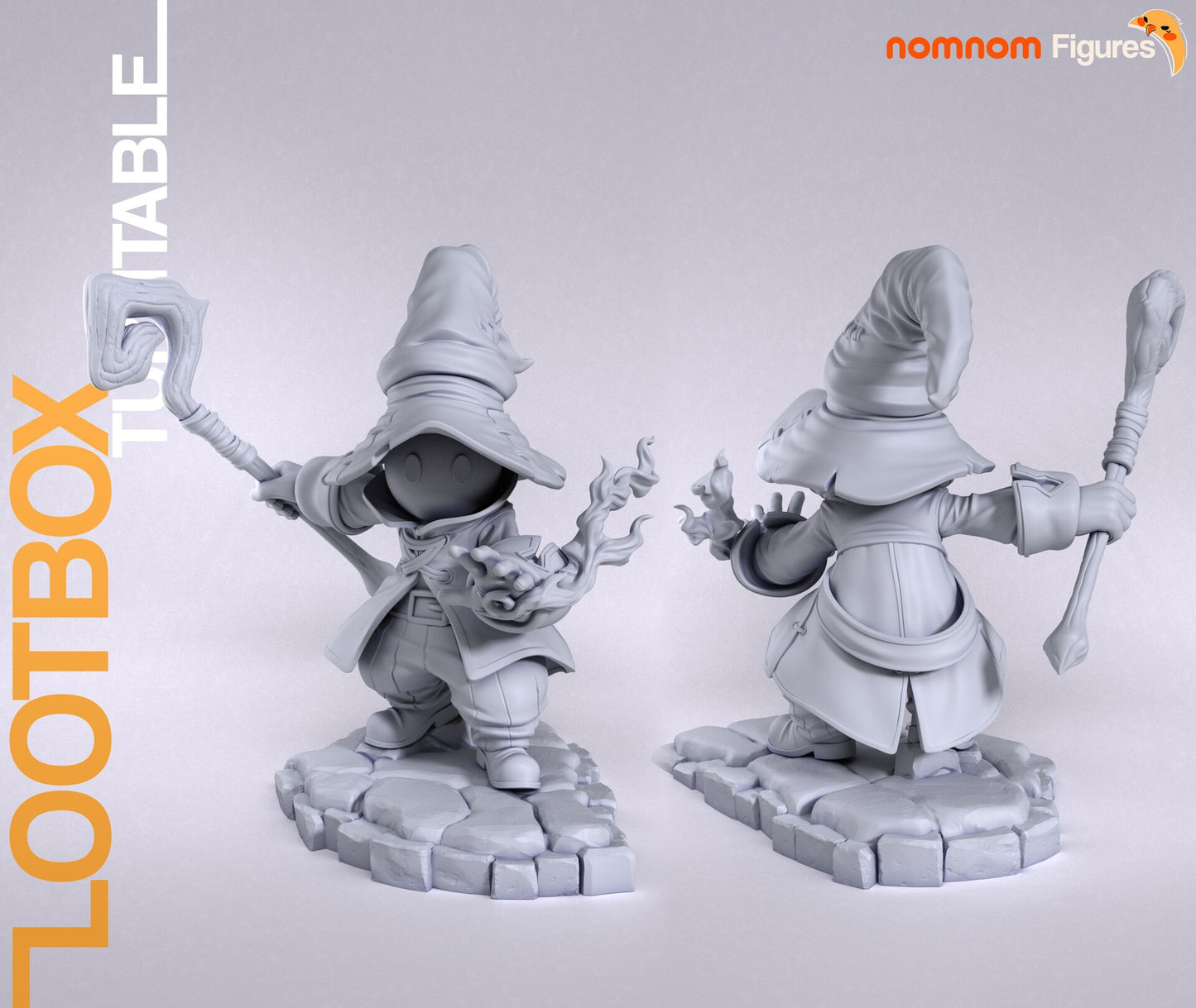 Arcane Little Mage Figure – Collectible Fantasy Decor – Fanart
