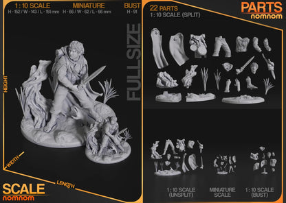 Shire Hobbit Hero  Fanart Figure | Resin Handcrafted Art