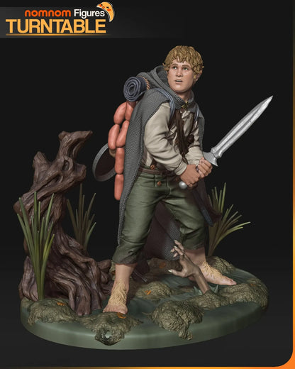 Shire Hobbit Hero  Fanart Figure | Resin Handcrafted Art