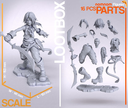 Fantasy Thief Adventurer Figure – Collectible Decor – Fanart