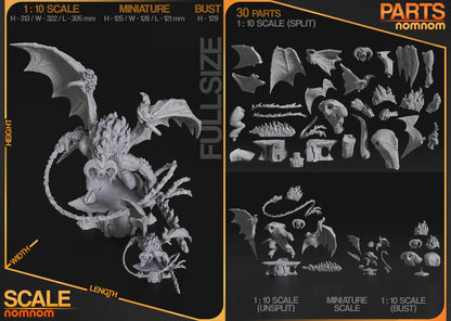Fire Demon Figure – Collectible Statue – Fanart