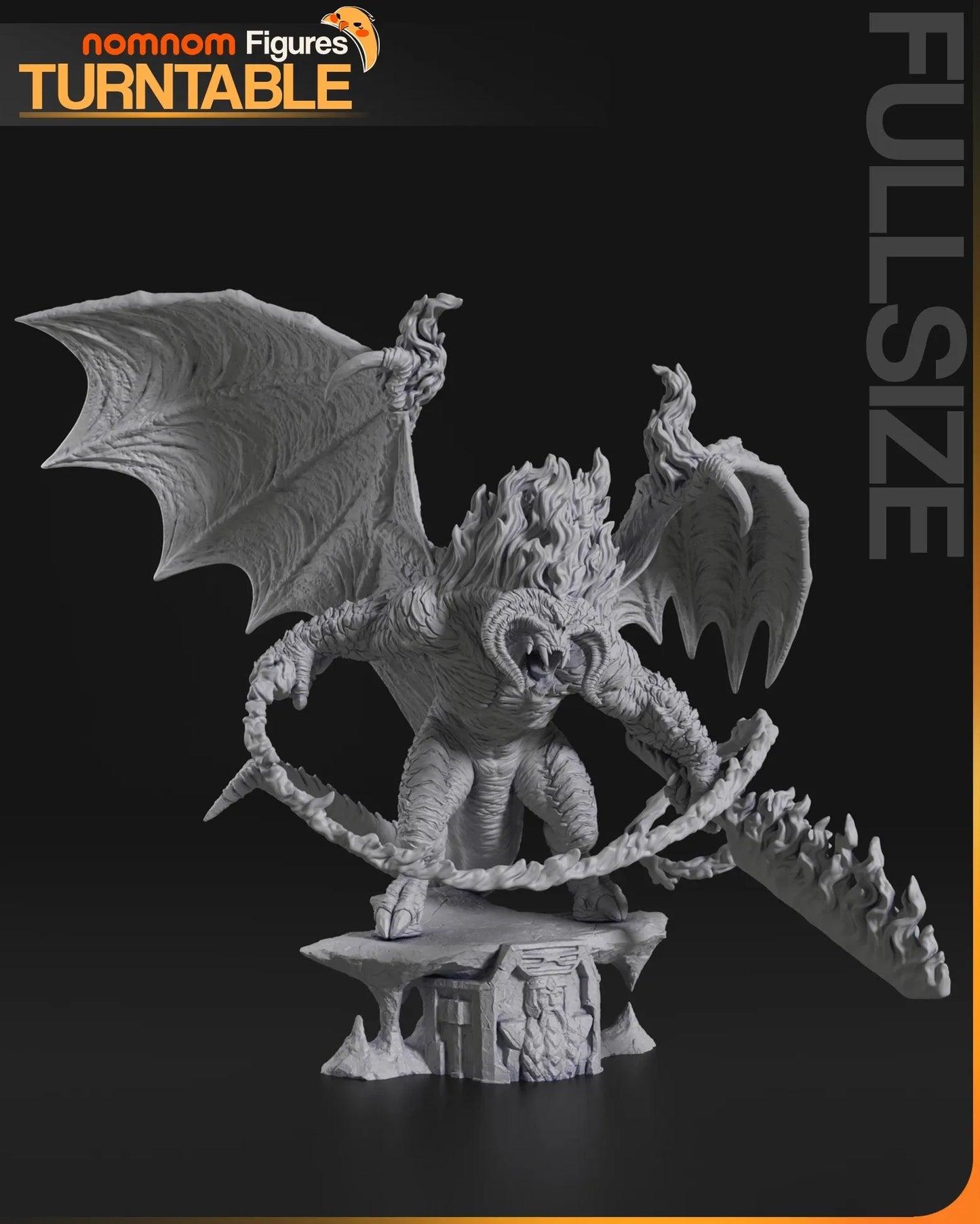 Fire Demon Figure – Collectible Statue – Fanart