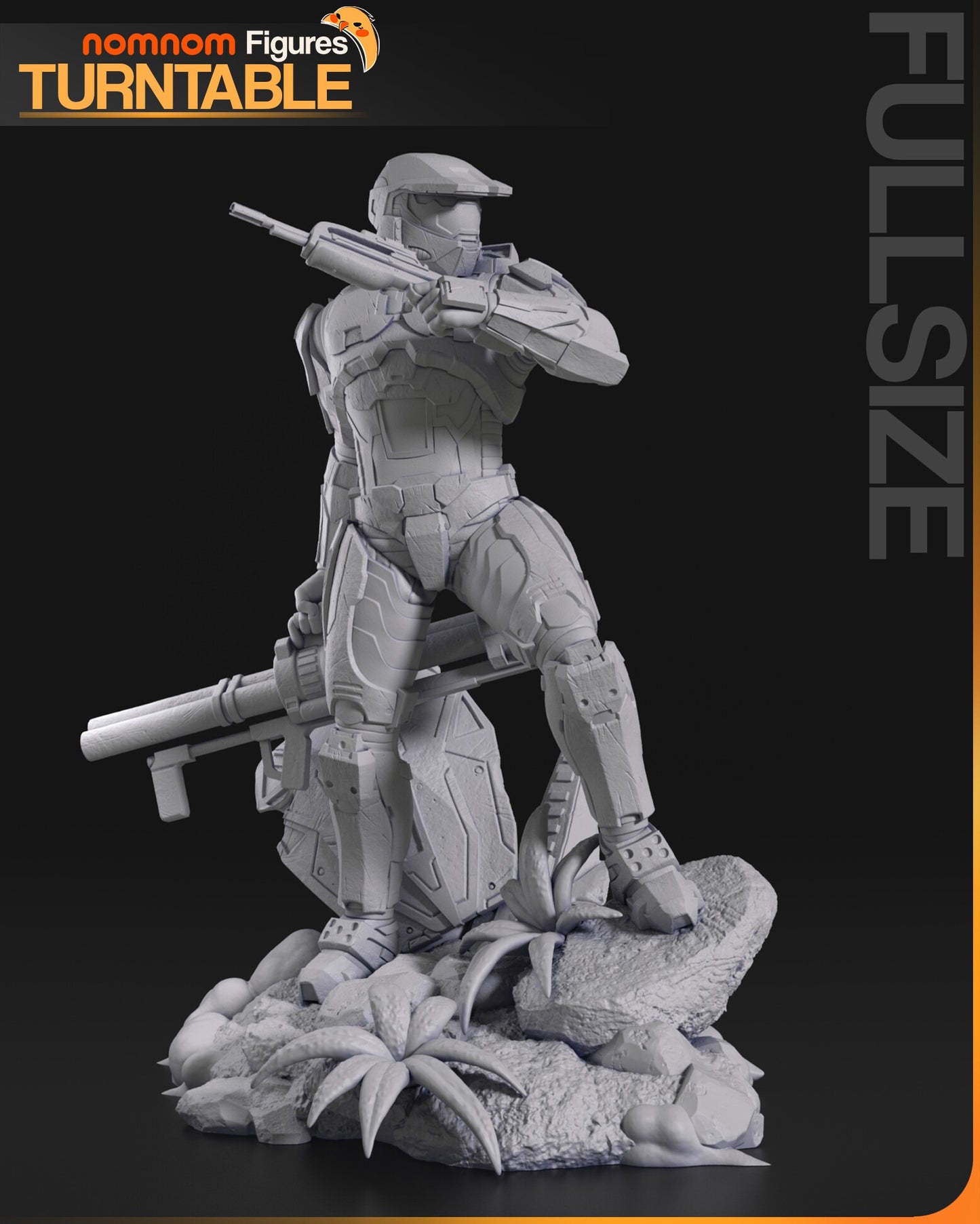 Futuristic Space Super Soldier Figure – Collectible Sci-Fi Statue – Fanart