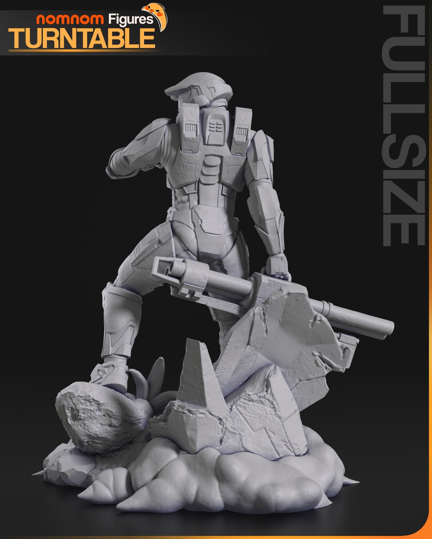 Futuristic Space Super Soldier Figure – Collectible Sci-Fi Statue – Fanart