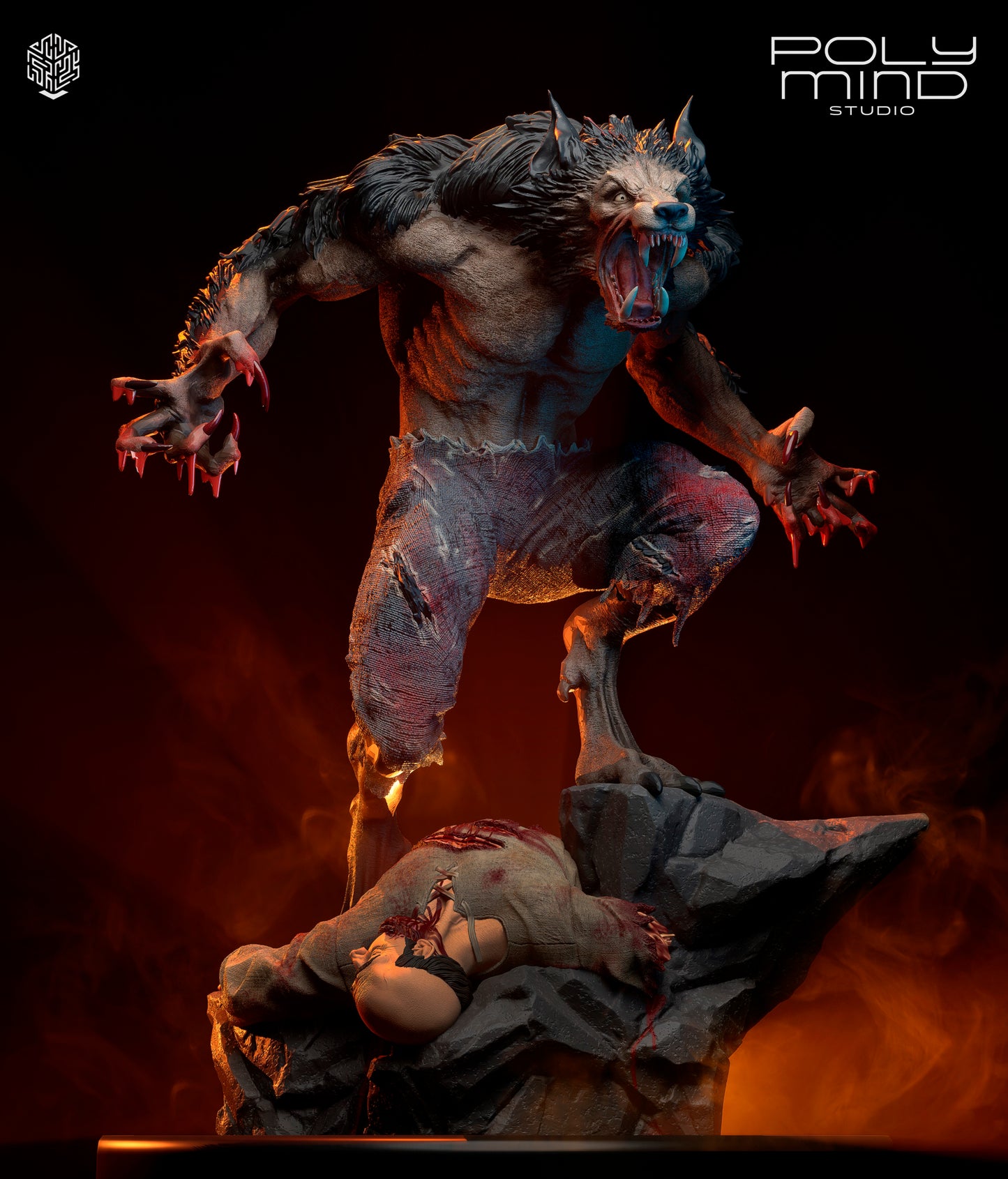 Werewolf - Collectible Fantasy Statue – Fanart