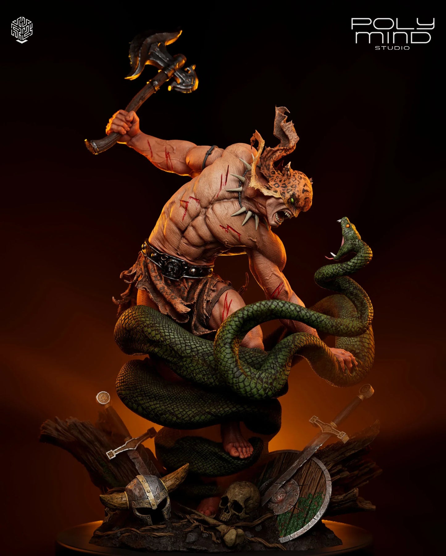 Jaguar god - Collectible Fantasy Statue – Fanart