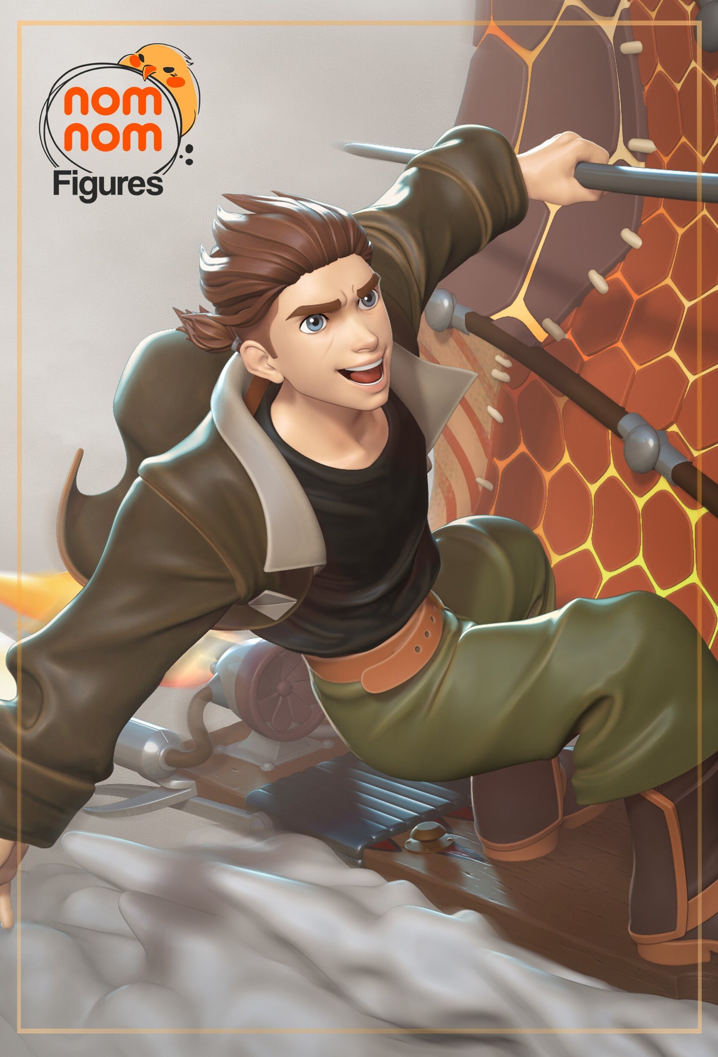 Young Space Explorer Figure – Collectible Sci-Fi Statue – Fanart