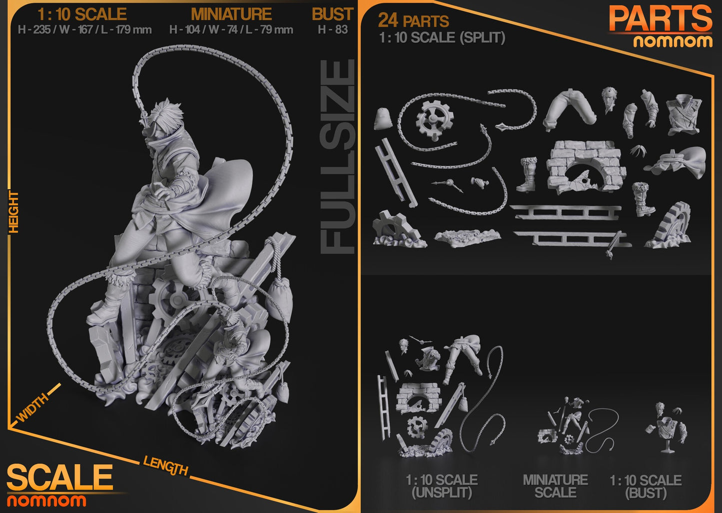 Dark Castle Monster Hunter Figure – Collectible Decor – Fanart