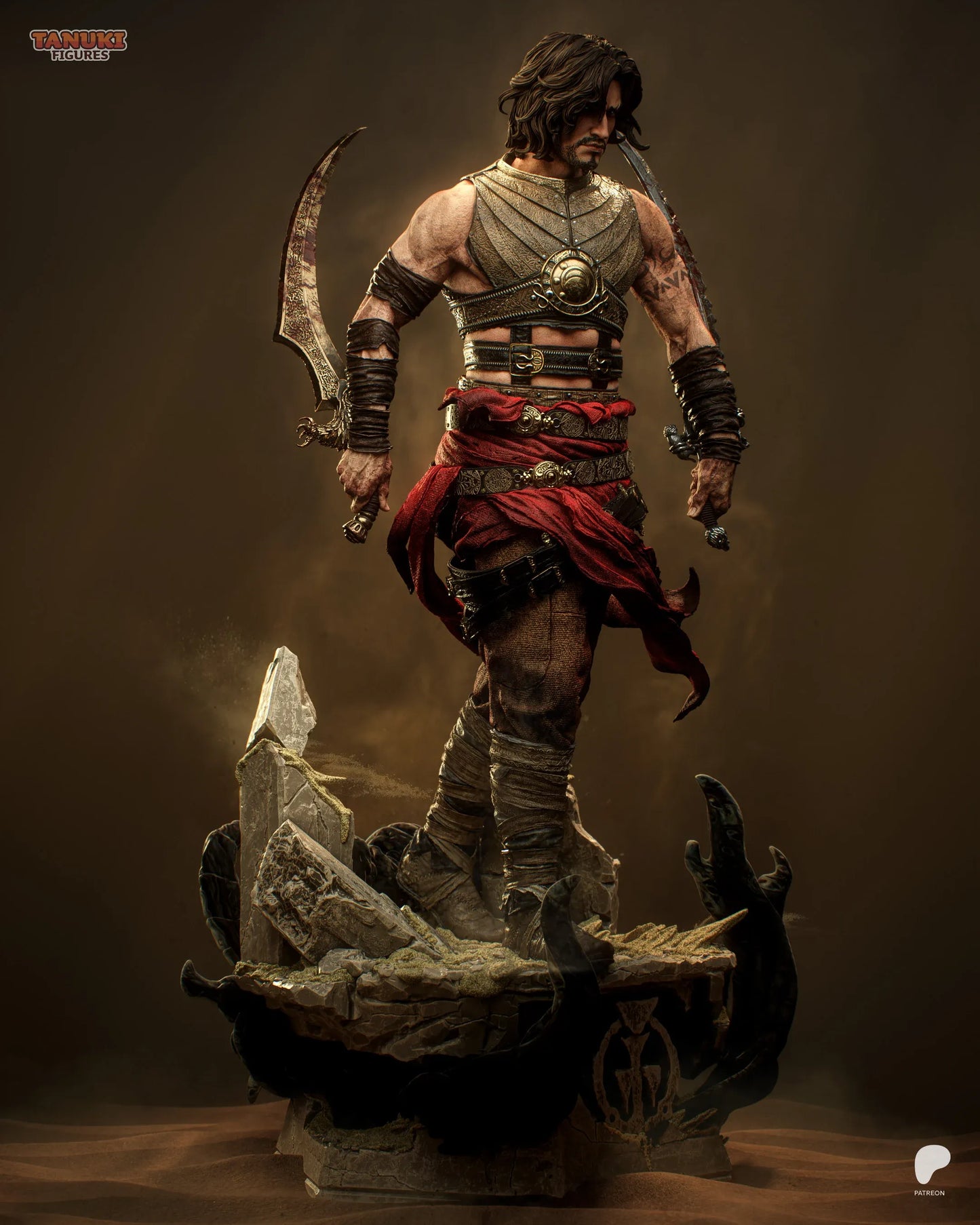 Sands of Time Fanart Figure | Classic Video Game Resin Collectible | Handmade