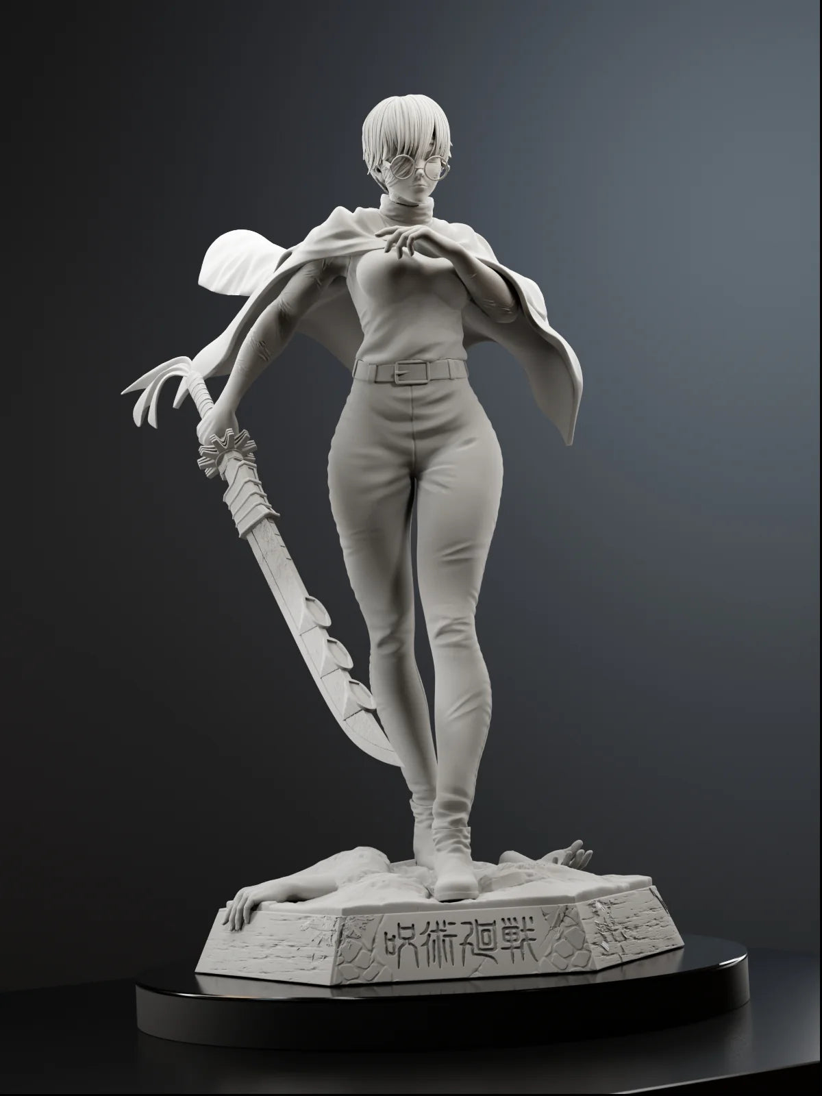 Cursed Weapon Master – Fanart | Anime Figure | Resin Handcrafted Art