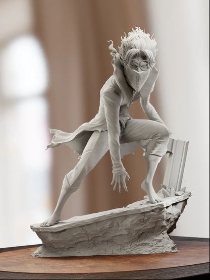 Spirit Investigator – Fanart | Anime Resin Statue | Handmade Collectible