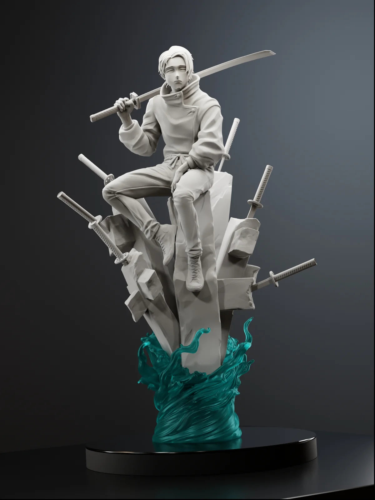 Rika’s Bond Fighter – Fanart | Anime Figure | Resin Handcrafted Art