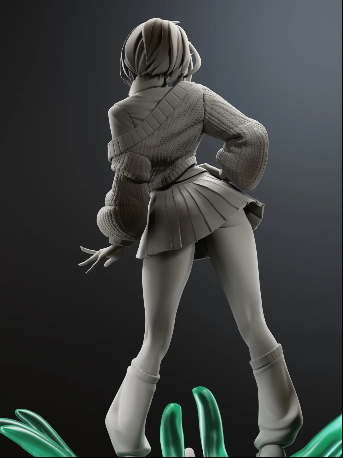 Determined Student – Fanart | Anime Resin Statue | Handmade Collectible