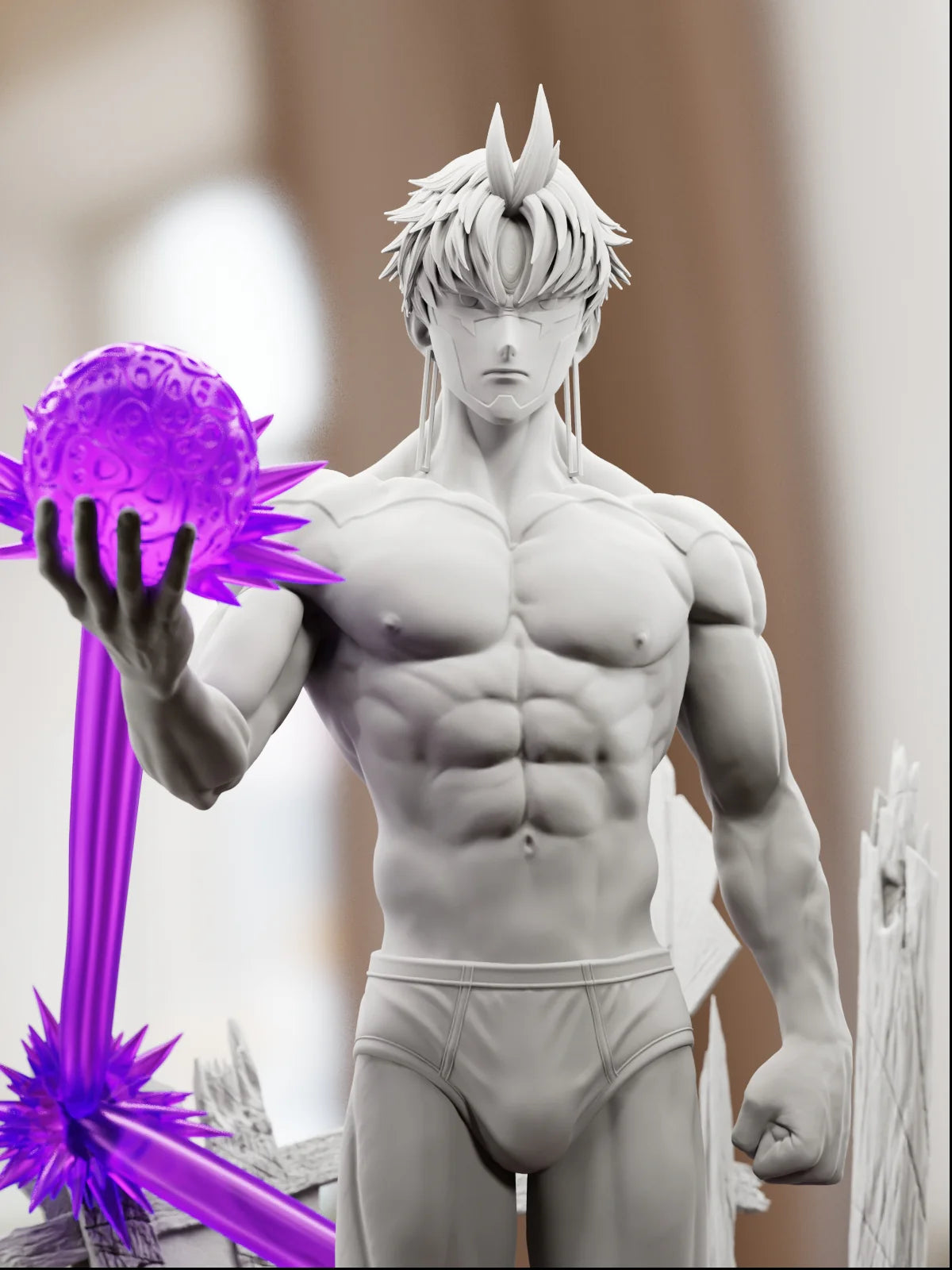 Energetic Spirit User – Fanart | Resin Figure | Handcrafted Collectible