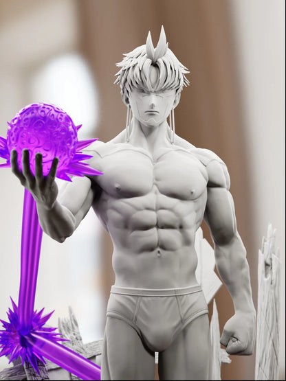 Energetic Spirit User – Fanart | Resin Figure | Handcrafted Collectible