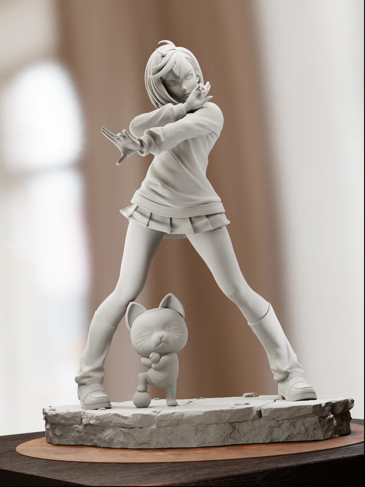 Energetic Fighter – Fanart | Anime Resin Figure | Handcrafted Collectible