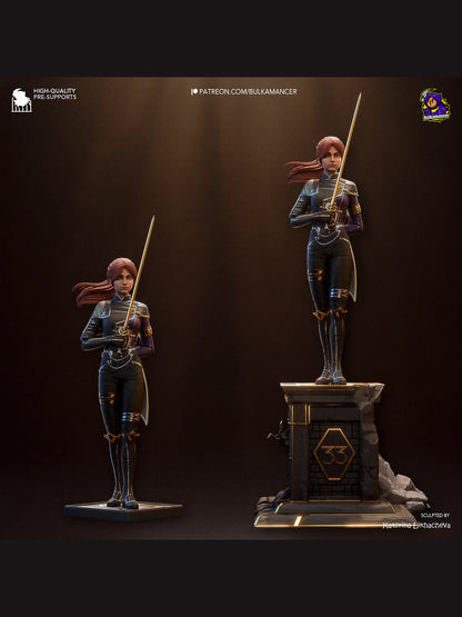 Mystic Warrior – Fanart | RPG Resin Figure | Handcrafted Collectible