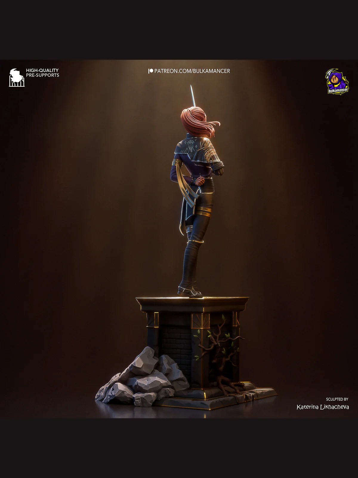 Mystic Warrior – Fanart | RPG Resin Figure | Handcrafted Collectible