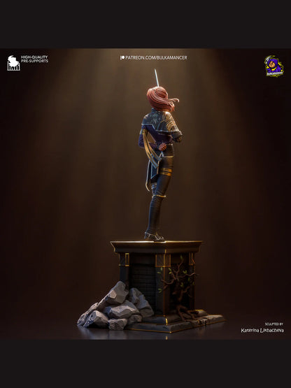 Mystic Warrior – Fanart | RPG Resin Figure | Handcrafted Collectible