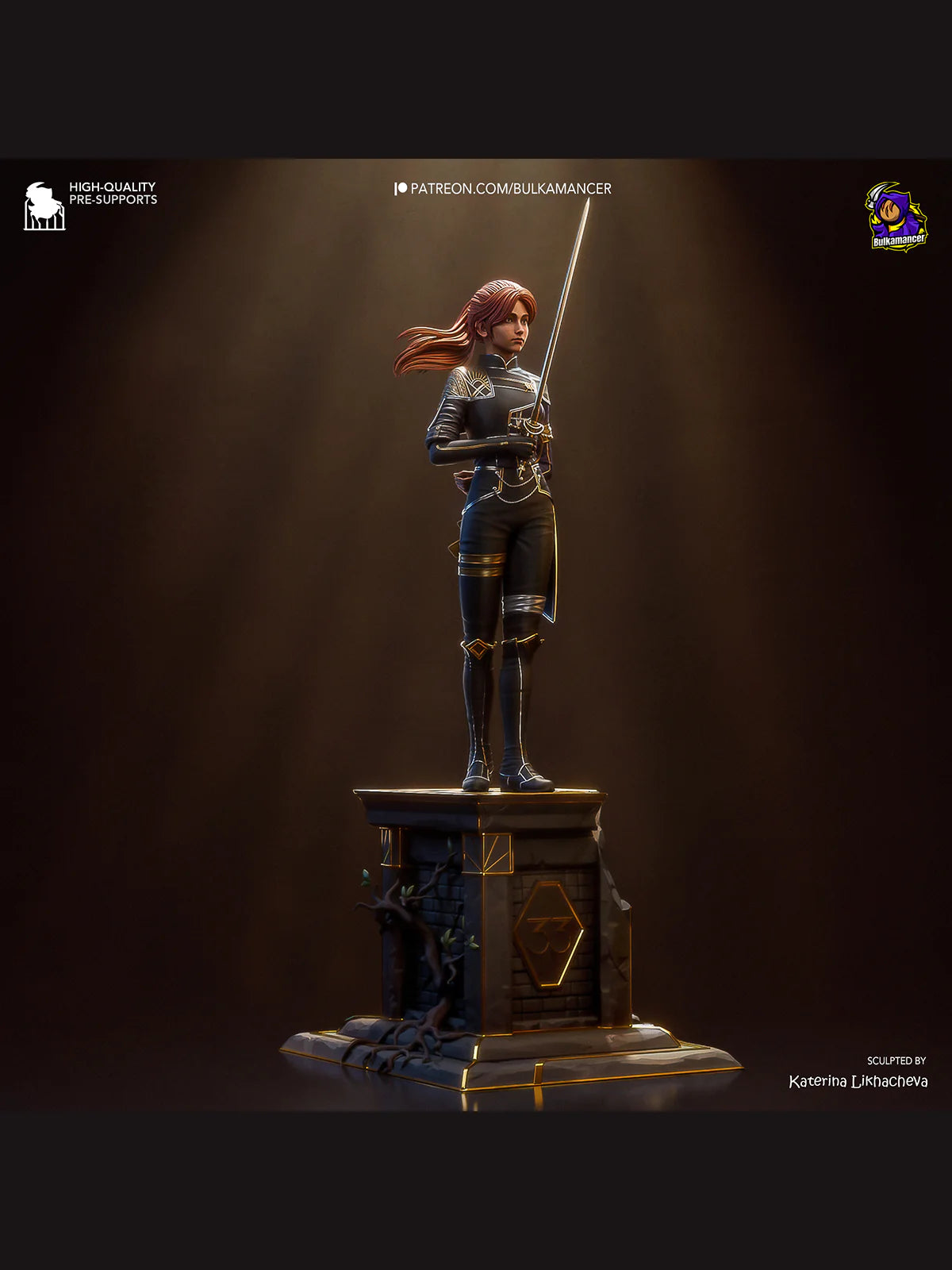 Mystic Warrior – Fanart | RPG Resin Figure | Handcrafted Collectible