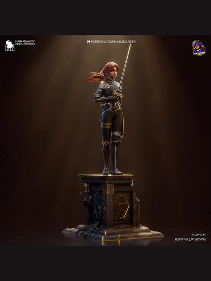 Mystic Warrior – Fanart | RPG Resin Figure | Handcrafted Collectible