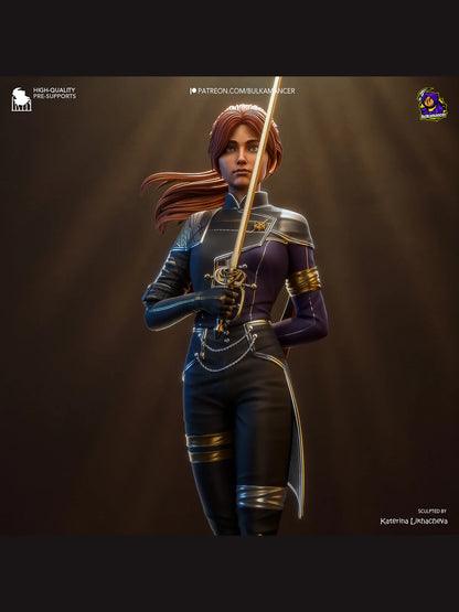 Mystic Warrior – Fanart | RPG Resin Figure | Handcrafted Collectible