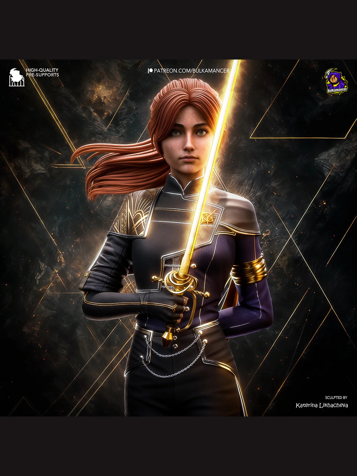 Mystic Warrior – Fanart | RPG Resin Figure | Handcrafted Collectible